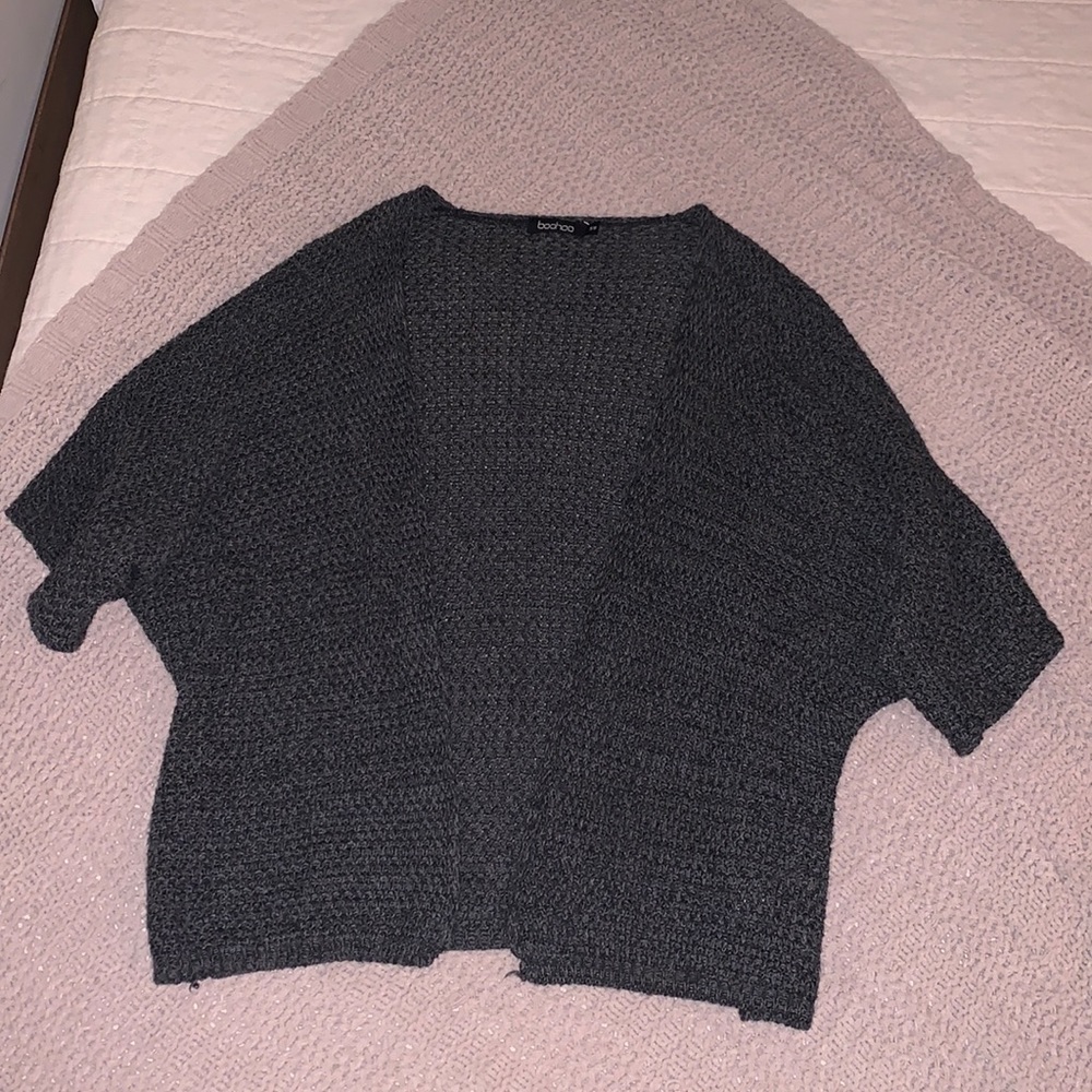 Charcoal Batwing Cardigan